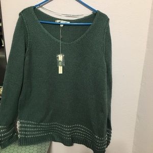 NWT Lauren Conrad teal sweater XL